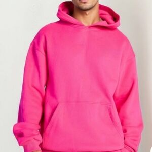 Comfrt Unisex Hot Pink Minimalist Hoodie NWT XL